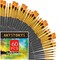 Paint Brushes Set, 60 Pcs Paint Brushes for Acrylic Painting, Oil Watercolor Acrylic Paint Brush, Artist Paintbrushes for Body Face Rock Canvas, Kids Adult Drawing Arts Crafts Supplies, Black